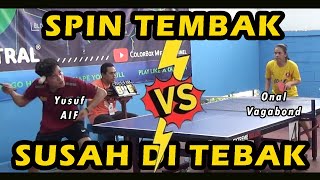 Gaya Atlet Tembak Campur Spin ‼️ Yusuf AIF 🆚 Onal Vagabond  PTM Central [upl. by Elodea]