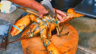 Comida Tailandesa  Lagosta Gigante 🦞😳 [upl. by Shirlee]