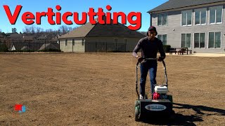 Verticutting Your Lawn  Not for the Weak [upl. by Resiak]