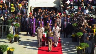 Winnie Mandelas casket arrives at stadium for final sendoff [upl. by Taima]