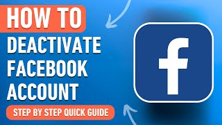 How to Deactivate a Facebook Account Easy Tutorial [upl. by Tiernan]