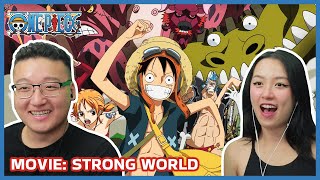 OUR FIRST OP MOVIE  One Piece STRONG WORLD Movie Reaction amp Discussion [upl. by Keelby]