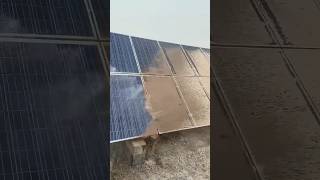 solar panel washing reels solar solarpanels solarenergy khansir viralshort [upl. by Anaeg431]