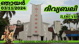 03112024  SUNDAY HOLYMASS  StGeorge Church Perumanoor [upl. by Noret]