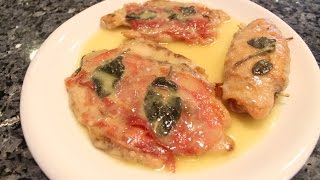 Chicken Saltimbocca Recipe  OrsaraRecipes [upl. by Naniac]