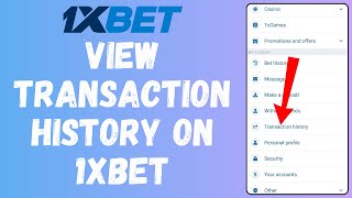 How to View Transaction History on 1xBet 2024  1xBet Tutorial [upl. by Dobrinsky629]