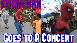 SPIDERMAN Goes to A CONCERT [upl. by Livia592]