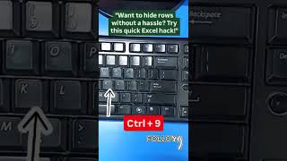 Hide Rows in Excel 🔥✅excel computer [upl. by Ykciv]
