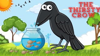 The Thirsty Crow  Kids Stories  Short Moral Stories  Stories for Kids  Animated stories [upl. by Estes963]