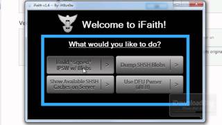 How to Use iFaith to Save iOS 5 SHSH Blobs and Downgrade iOS 5 Devices [upl. by Suckow440]