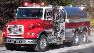 Barrett Township Volunteer Fire Company Tanker 2223 Responding 2624 [upl. by Rowen]