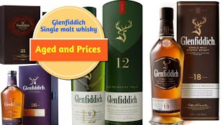 Glenfiddich single malt whisky with price [upl. by Eillod]