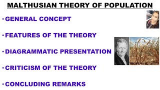 🛑MALTHUSIAN THEORY OF POPULATION  Key features  Diagrammatic Explanation  Criticism [upl. by Ramonda]