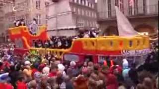 Rosenmontagszug in Münster [upl. by Ydroj163]