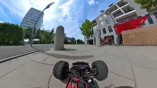 POV from RC Basher with Insta360X2 camera [upl. by Aliekat]