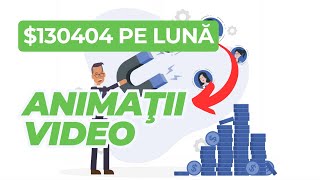 Bani Online 130404 dolari pe luna din ANIMATII VIDEO [upl. by Nnayllas]