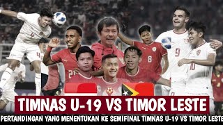 🔴 PERTANDINGAN PENENTU KE SEMIFINAL  TIMNAS INDONESIA VS TIMOR LESTE amp BERITA TIMNAS HARI INI [upl. by Nnahteb129]