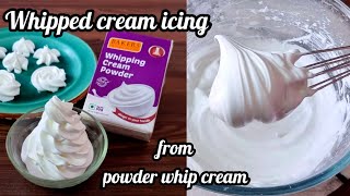 Whipped Cream Icing from Powder Whipping Cream Whipped Cream Icing Recipehow to make Whipped Cream [upl. by Teddie852]