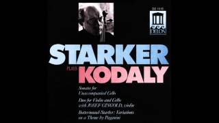 Starker plays Kodaly  Duo for Violin and Cello Op 7 [upl. by Sehguh]