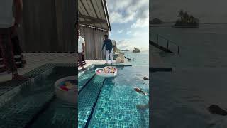 Floating Breakfast in Finolhu maldives clubmedmaldives Finolhu [upl. by Nolyk277]