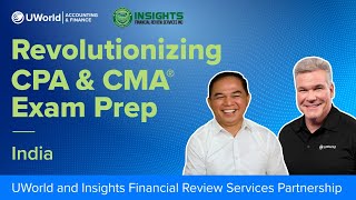 Revolutionizing CPACMA Exam Prep in India UWorld amp Insights Financial Review Services Partnership [upl. by Nowad375]