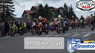 Snowshoe GNCC 2024 AM bike start [upl. by Annenn603]