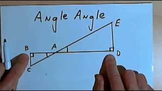 Triangle Similarity  SSS SAS and AA 128228 [upl. by Hirsh]