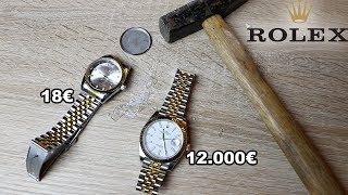 12000€ ROLEX UHR ZERSTÖRT PRANK   Kelvin und Marvin [upl. by Ellecram913]