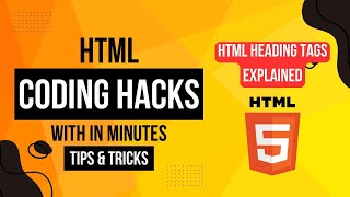 HTML Heading Tags Explained II HTML Heading Level Tags II HTML Heading Structure [upl. by Annaoy657]