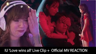 IU Love wins all Live Clip  Official MV REACTION  I NEVER CRIED SO MUCH [upl. by Chenee453]