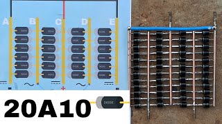 como fazer uma ponte RETIFICADORA com diodo [upl. by Hagen]