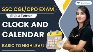 Clock and Calendar  Basic To High Level  Reasoning  SSC CGLCPO Exam  Ritika Tomar  Wifistudy [upl. by Cinomod]