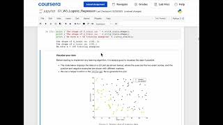 Machine Learning Coursera  Practice Lab Logistic regression [upl. by Madonia808]