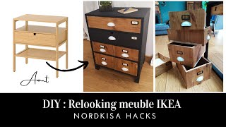 D30 DIY  relooking meuble IKEA 3  NORDKISA HACKS [upl. by Odel]