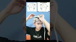 Anime hair style Anime hair💁🏻💇🏻‍♀️Beautiful ❤️😍 Look Maximum anime animehair asmr bts btsshorts [upl. by Akenot]