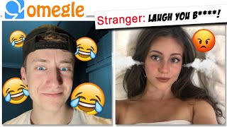 If I LAUGH You Get MONEY OMEGLE TROLLING [upl. by Merkle]