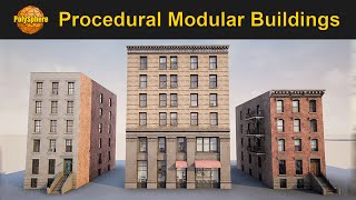 UE4 Procedural Modular Buildings ★ Suburbs  City Pack ★ [upl. by Sabir]