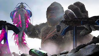 Kong Vs Tiamat Fight Scene 4K  Kong Survivor Instinct 2024 [upl. by Cowen289]