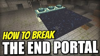 Minecraft PS4  HOW TO BREAK THE END PORTAL  EASY  Tutorial  PE  Xbox  PS3  Wii U [upl. by Sink]