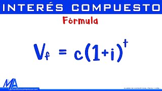 Fórmula del interés compuesto  Explicación [upl. by Silohcin143]