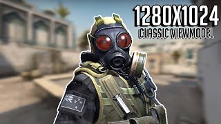 1280x1024 RESOLUTION  CLASSIC VIEWMODEL • CSGO [upl. by Cummings]