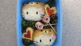 Kyaraben Kitty amp Rilakkuma（キャラ弁 キティ＆リラックマ） [upl. by Ocinemod]