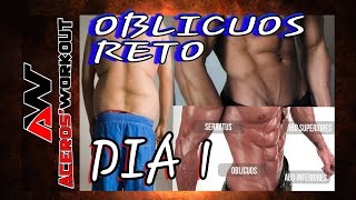 DIA 1 RETO OBLICUOS CIRUGIA EN CASA PARA MARCAR ABDOMINALESOBLICUOSMARCAR LA V Y REDUCIR CINTURA [upl. by Alvina]