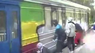 Live graffiti train bombing [upl. by Braunstein295]