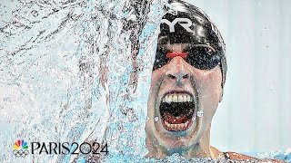 Katie Ledeckys swimming dominance medalbymedal  Paris Olympics  NBC Sports [upl. by Naivad]