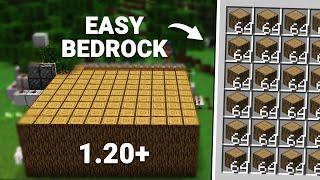 Easiest Tree Farm for Minecraft 120 Bedrock  Best Wood Farm [upl. by Yenor]