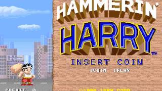 Hammerin Harry Arcade  Title Screen [upl. by Ayatnohs476]