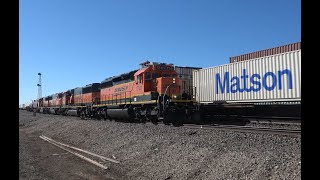 Railfanning BNSF Panhandle Subdivision  February 2022  Part 2 [upl. by Otsugua]