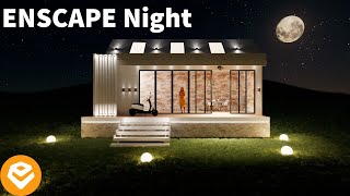 Enscape Night Rendering For SketchUp [upl. by Kadner]