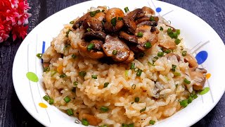 Mushroom Risotto Without Wine [upl. by Rachael669]